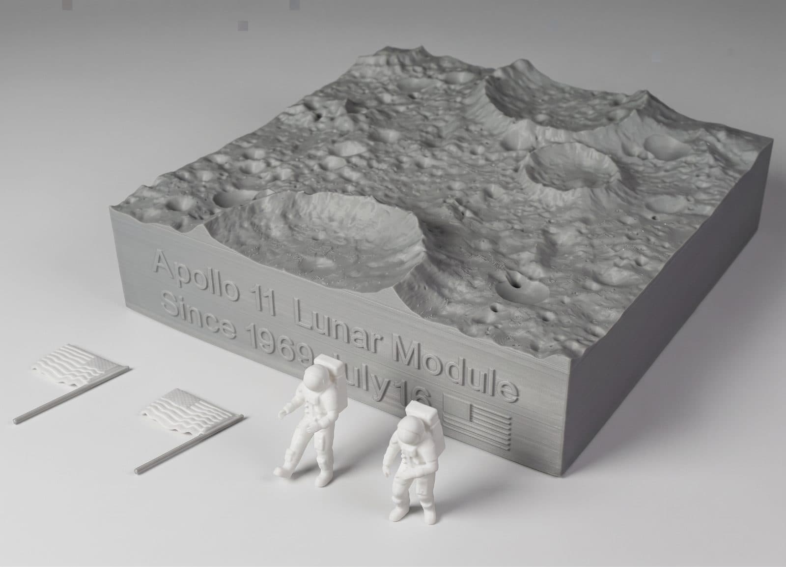 Socle Lunaire & Figurines Apollo 11